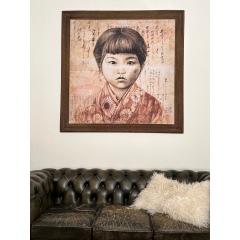 KEIKO AUX POISSONS (120x120cm) KEIKO AUX POISSONS (120x120cm)